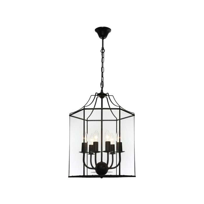 Cougar Lighting Arcadia 6lt Pendant Light Black