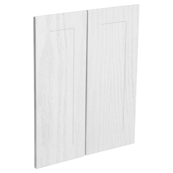 Kaboodle Provincial White Alpine Corner Wall Cabinet Door - 2 Pack