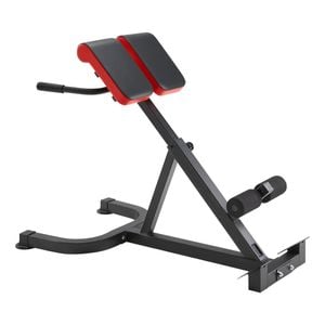 VEVOR Roman Chair Hyperextension Bench Black and Red Multi-Function Exercise Equipment for Home Gym