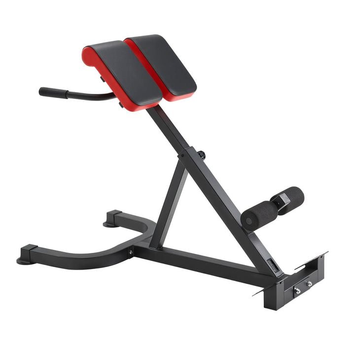 VEVOR Roman Chair Hyperextension Bench Black and Red Multi-Function Exercise Equipment for Home Gym