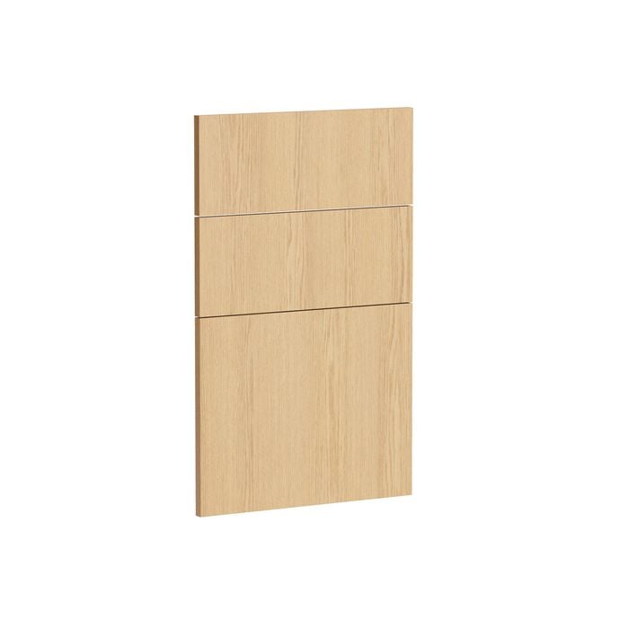 Kaboodle 450mm Oak Latte Modern 3 Drawer Panels