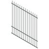 ProtectorAl 0350-1200W x 1500H Monument Picket Top Pool Fence Panel Raked 16-30º