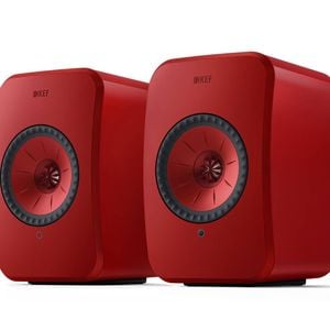 KEF LSX II Wireless HiFi Speakers (Lava Red)