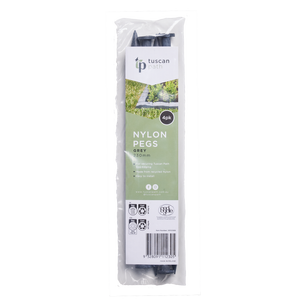 Tuscan Path Grey Nylon Garden Edging Pegs - 4 Pack