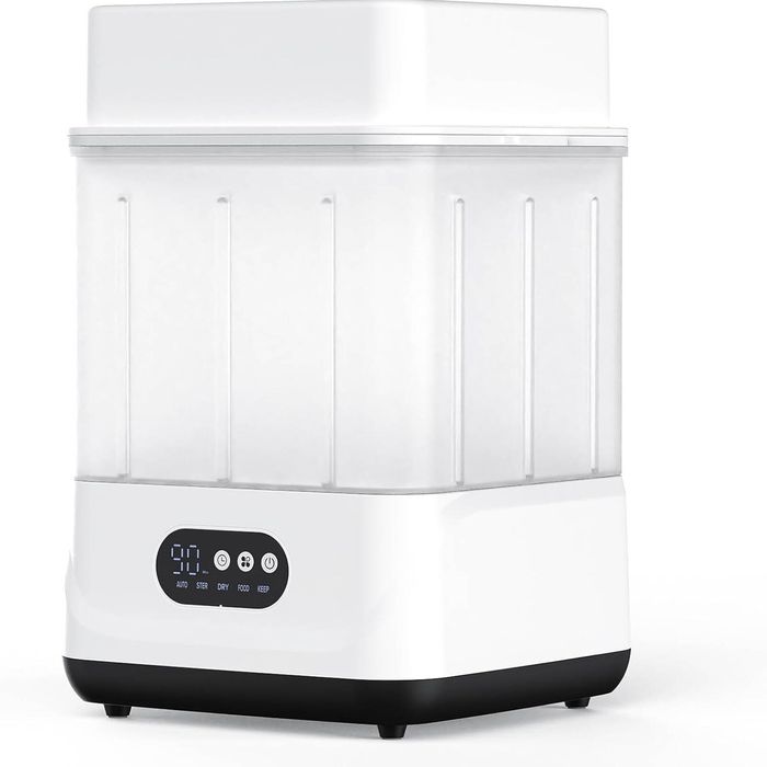 YOPOWER Baby Bottle Sterilizer 9 Bottles Large Electric Steam Bottle Steriliser and Dryer, White
