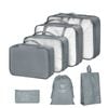 Vagooz 7-piece Travel Organizer Set Lightweight Packing Bags For Luggage – Grey
