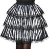 Rubies Women Halloween Scary Striped Black & White Ruffle Skirt Costume Size STD