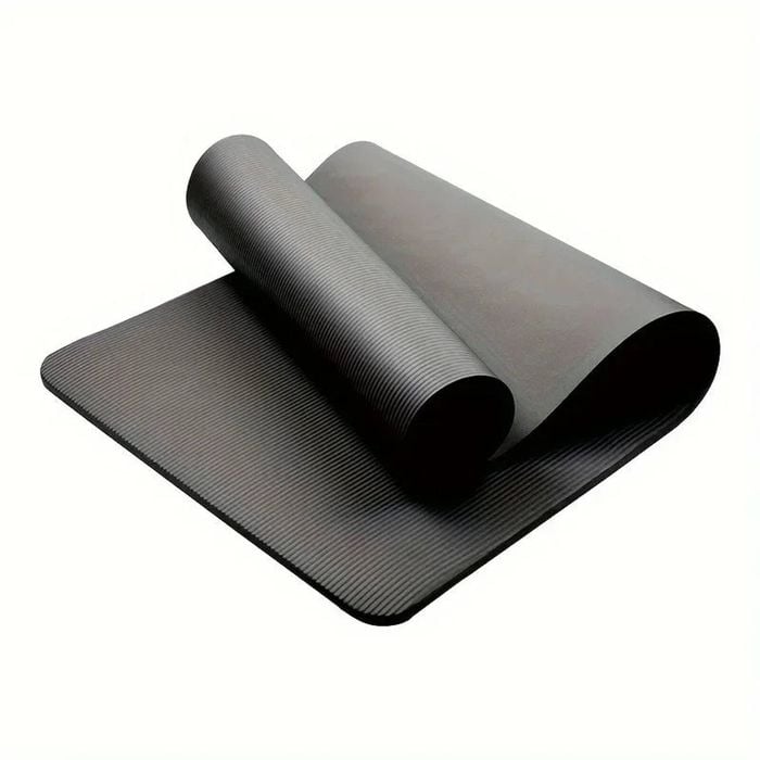 NNEOBA Extra Thick Non Slip Yoga Mat Durable NBR Rubber Black