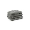 4pc Onkaparinga 30x30cm Cotton Avalon Bathroom Face Washers 550GSM Warm Silver
