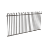ProtectorAl 2400 x 1200mm Black Aluminium Pool Fence Panel Loop And Spear - Black