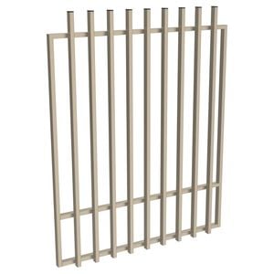ProtectorAl 800 - 1200 x 1500mm Paperbark Aluminium Batten Pool Gate
