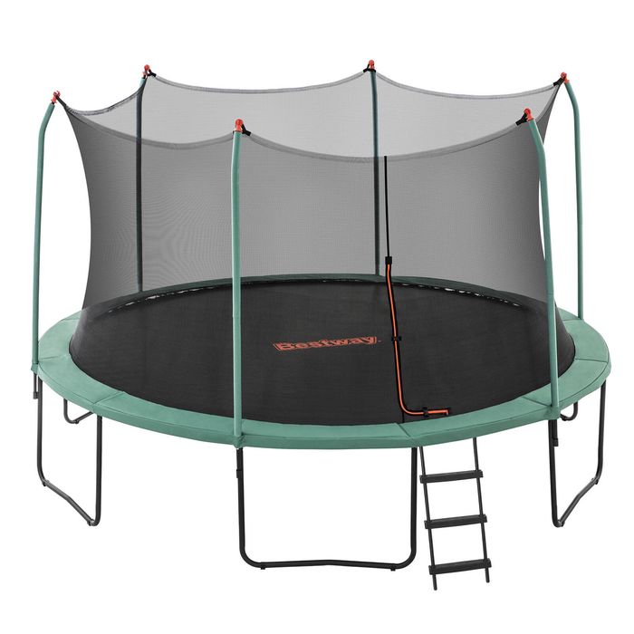 Bestway 14ft Trampoline Kids Rebounder Safety Net Enclosure Outdoor Fitness 4.27m For Ages 6+