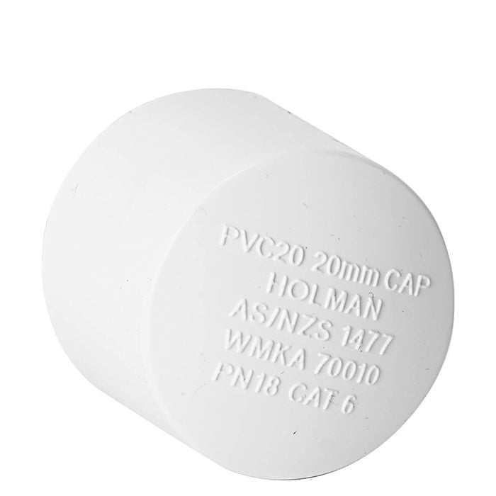 Holman 20mm Pressure PVC Cap End