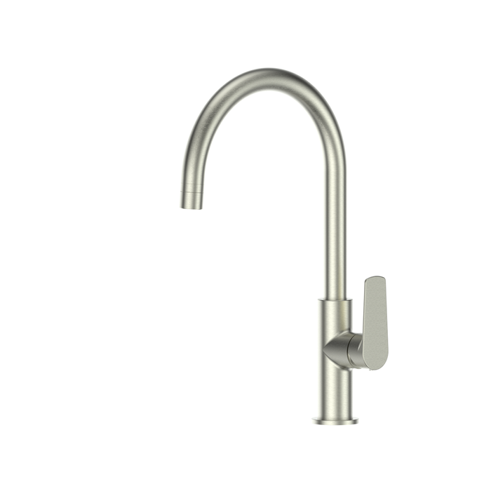 Greens Australia Scandi Gooseneck Sink Mixer Brushed Nickel
