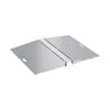 Brateck Two-Sided Aluminum Wheelchair Threshold Ramp - Silver