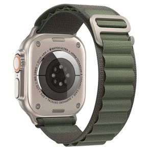 Alpine Nylon Sports Watch Band Strap - For Apple iWatch 38mm 40mm 41mm [42mm Series 10] (Green)