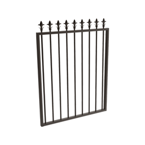 ProtectorAl 975 x 1200mm Black Aluminium Spear Top Pool Gate
