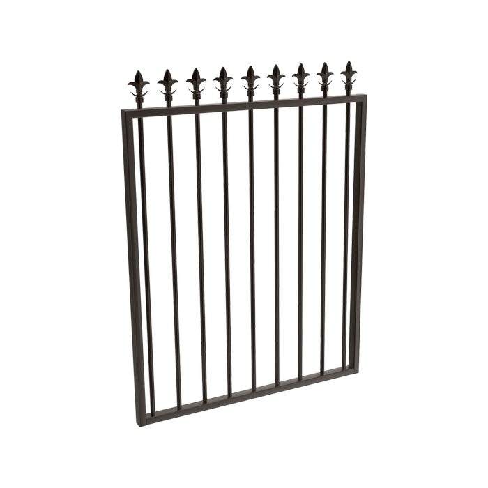 ProtectorAl 975 x 1200mm Black Aluminium Spear Top Pool Gate