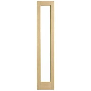 Corinthian 2040 x 400 x 40mm Entrance Door Blonde Oak Clear Glass AWEOSL21