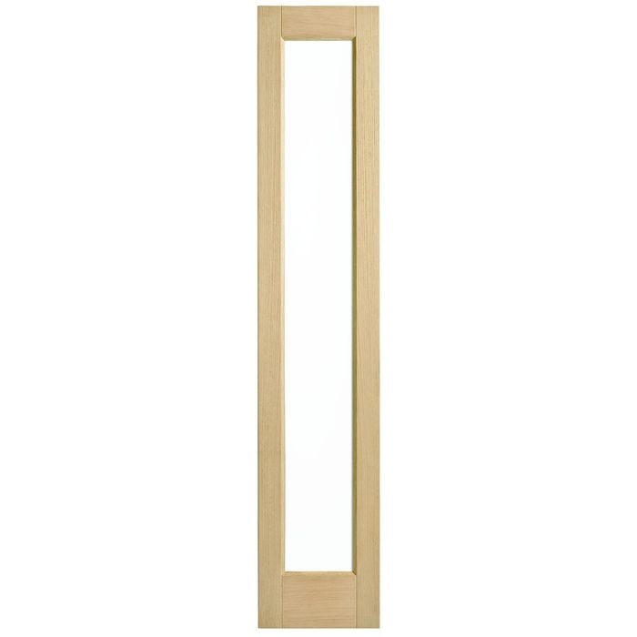 Corinthian 2040 x 400 x 40mm Entrance Door Blonde Oak Clear Glass AWEOSL21