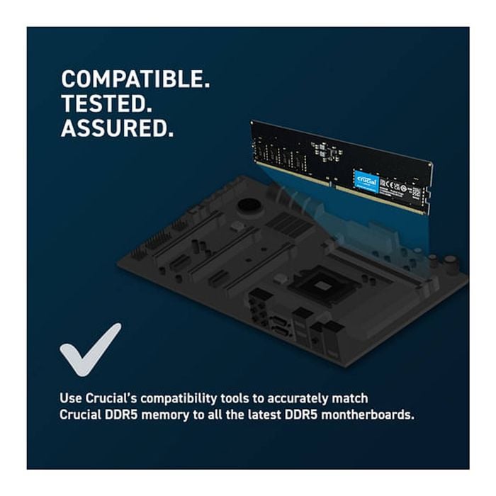 Crucial 32GB(2x16GB) DDR5-4800 Memory [CT2K16G48C40U5] - Bunnings