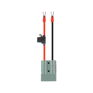 KT Solar HD Connector 50A to 3mm Red Fork Terminals with 20A Fuse KT70573