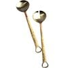 2pc LVD Servers Rattan Brass Home Kitchen Serveware/Tableware