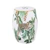Leopard in the Jungle Stool