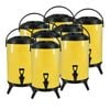 SOGA 8X Stainless Steel Insulated Beverage Dispenser with Tap 16L Yellow