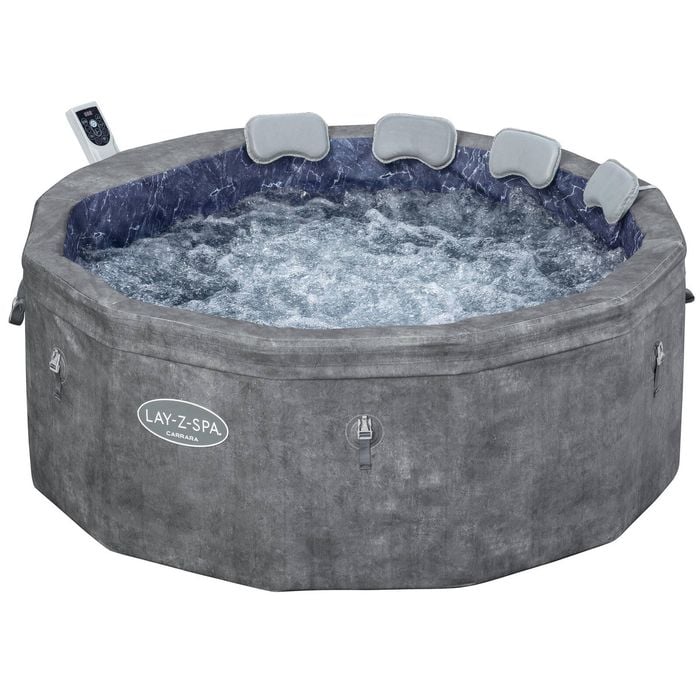 Bestway 1.70m x 65cm Lay-Z-Spa Carrara ThermaCore UltraFit Smart AirJet