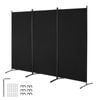 Vevor 3 Panels Room Divider Black Portable Freestanding For Office Bedroom Study