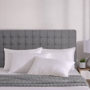 Dreamaker Hotel Collection Cotton Sateen Cover Microfibre Pillow Standard - 4 Pack