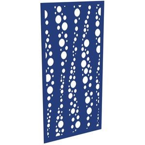 ProtectorAl 300-1200 x 1201-2400mm Dark Blue/Gloss White Bubbles Unframed Composite Deco Panel