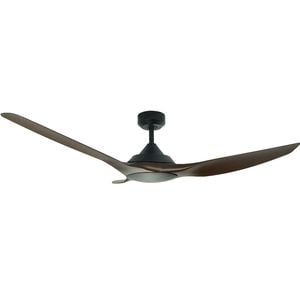 Vencha Raven RWS Tri-Control 1160mm ABS Blades DC Ceiling Fan  - Walnut