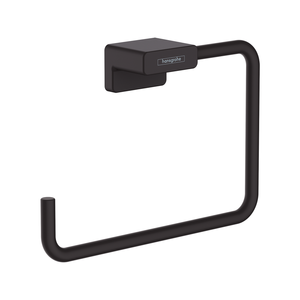 Hansgrohe Matte Black AddStoris Towel Ring