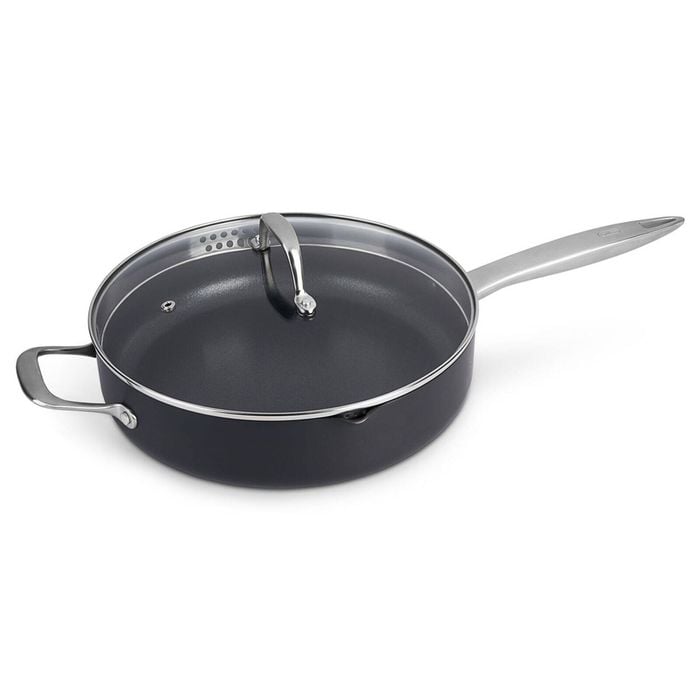 Zyliss Ultimate Pro Aluminium Saute Pan w/ Lid Round 28cm - Black