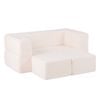 Costway Kids Modular Sofa Play Couch White