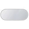 Attica 1800 x 750mm Matte Black Metal Framed Nobu Oval LED Mirror