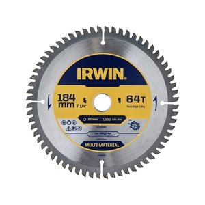 IRWIN 184mm 64T Marathon Pro Multi Material Circular Saw Blade
