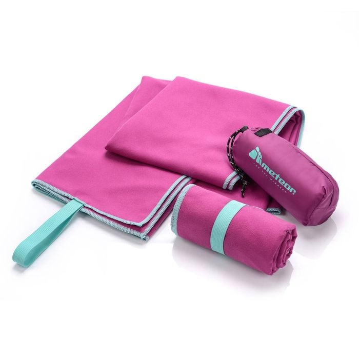METEOR 42x55cm Purple Quick-Dry Microfiber Gym Towel