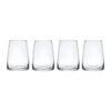 4pc Mikasa Palermo Stemless Wine Glass Drink Set 350ml