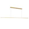 Vencha Beam 48w LED Linear Pendant Light - 2m Gold