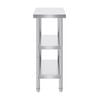 Vevor 35.6x61x86.4cm Food Prep Table Stainless Steel Heavy Duty  with 2 Adjustable Under shelf