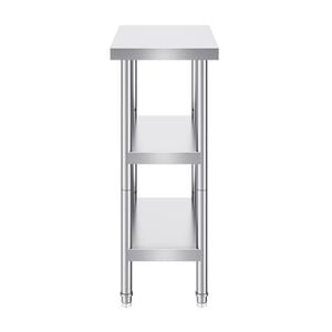Vevor 35.6x61x86.4cm Food Prep Table Stainless Steel Heavy Duty  with 2 Adjustable Under shelf