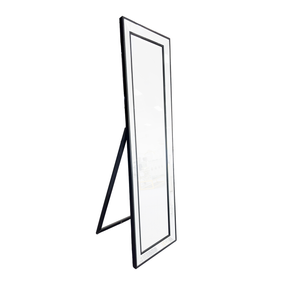 Elegant Collections Free Standing Black Beaded Mirror