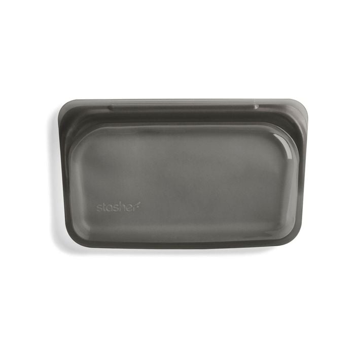 Stasher 355ml/19cm Silicone Snack Bag Reusable Food Storage - Black