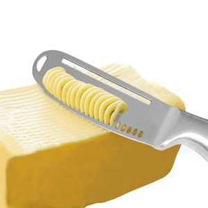 Catzon 3 in 1 Magic Butter Knife and Curler Stainless Steel Cheese Cutter