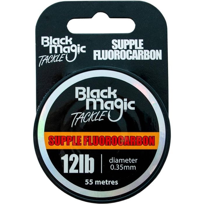 Black Magic Supple Fluorocarbon Fishing Tippet Leader 12lb