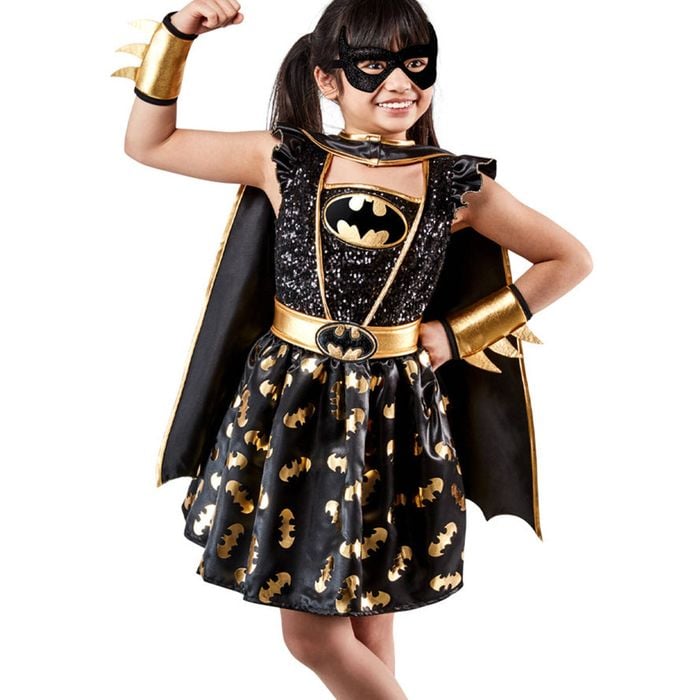 Batgirl Premium Girls Sequined Superhero Costume - 9-10
