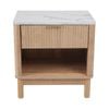 Bedside Table with 2 Tiers Storage Space